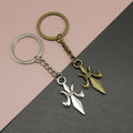 Metal Geometric Chinese Knot Keychain For Bag Charm Gift view 1