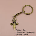 Metal Geometric Chinese Knot Keychain For Bag Charm Gift view 2