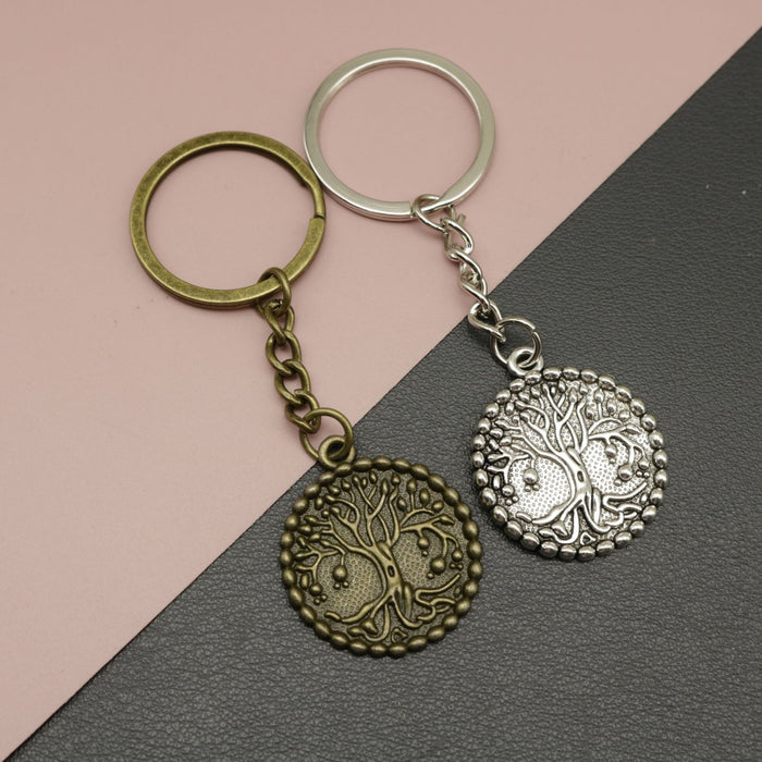 Metal Tree of Life Keychain Bag Charm – Antique Copper