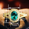 Middle East Light Luxury Oval Zircon Ring For Women, Elegant Statement Fashion Jewelry view 4