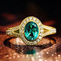 Middle East Light Luxury Oval Zircon Ring For Women, Elegant Statement Fashion Jewelry view 1