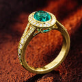 Middle East Light Luxury Oval Zircon Ring For Women, Elegant Statement Fashion Jewelry view 2