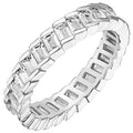 Minimalist Geometric Zircon Quadrilateral Ring For Women, Fashion Designer Finger Jewelry view 1