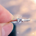 Y2K Sweet Heart Shape Ring For Women, Minimalist Fashion Delicate Jewelry view 4