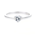 Y2K Sweet Heart Shape Ring For Women, Minimalist Fashion Delicate Jewelry view 5