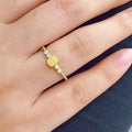 Square Geometric Zircon Ring For Women, Elegant Fashion Single Finger Ring Jewelry view 3
