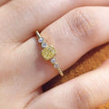Square Geometric Zircon Ring For Women, Elegant Fashion Single Finger Ring Jewelry view 2