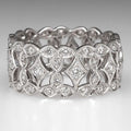 Metal Hollow Micro Pave Geometric Ring For Women, Elegant Fashion Engagement Evening Dress Jewelry view 1