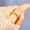 Sweet Heart Shaped Ring For Women With Inlaid Zircon, Mini Delicate Fashion Jewelry Accessory view 3