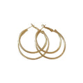 Metal Multi Layer Cross Heart Hoop Earrings Geometric Minimalist Light Luxury Ear Jewelry view 5