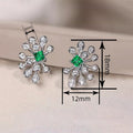 European American Geometric Stud Earrings For Women Light Luxury Banquet Fashion Jewelry view 4