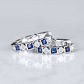 European American Geometric Zircon Inlaid Earrings Light Luxury Engagement Wedding Jewelry view 2