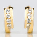 Luxury Zircon Hoop Earrings For Women, Super Sparkling Slim Face Versatile Fashion Jewelry view 5