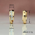 Luxury Zircon Hoop Earrings For Women, Super Sparkling Slim Face Versatile Fashion Jewelry view 4