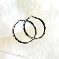 Vintage Leopard Print Enamel Alloy Large Hoop Ear Buckles For Women Elegant Hong Kong Style Earrings view 4