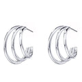 Fashion Minimalist Multi Layer Line Earrings French Elegant Geometric Daily Wear Jewelry view 2