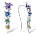 Fashion Floral Trumpet Lily Flower Earrings For Women, Sweet Blooming Statement Jewelry view 6