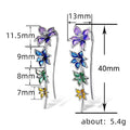 Fashion Floral Trumpet Lily Flower Earrings For Women, Sweet Blooming Statement Jewelry view 4