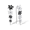 Fashion Floral Trumpet Lily Flower Earrings For Women, Sweet Blooming Statement Jewelry view 3