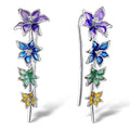 Fashion Floral Trumpet Lily Flower Earrings For Women, Sweet Blooming Statement Jewelry view 1