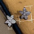 Delicate Flower Stud Earrings For Women Water Drop Geometric Fresh Pastoral Jewelry view 4