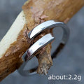 Minimalist Engraved Open Adjustable Ring For Women, Simple Cool Style Daily Fashion Jewelry view 4