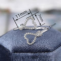 Simple Heart Open Adjustable Ring For Women, Rope Texture Love Shape Finger Jewelry view 4