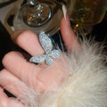 Zircon Butterfly Open Ring With Fairy Design For Women view 3