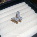 Zircon Butterfly Open Ring With Fairy Design For Women view 4