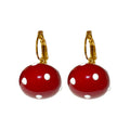 Gold Plated Faux Pearl Round Ball Polka Dot Hoop Earrings For Women Light Luxury Geometric Style view 5