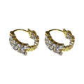 Rhinestone U Shaped Wheat Alloy Drop Earrings Korean Light Luxury Fashion Ear Cuffs view 5