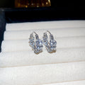 Rhinestone U Shaped Wheat Alloy Drop Earrings Korean Light Luxury Fashion Ear Cuffs view 2