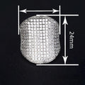 Half Circle Rhinestone Single Ring For Women, Exaggerated Fashion Niche Jewelry view 4
