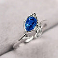 Zircon Inlaid Geometric Leaf Ring For Women, Plant Theme Light Luxury Fashion Jewelry view 2