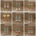 New Chinese Butterfly Waterdrop Pearl Tassel Ear Hooks, Peace Buckle Qipao Costume Earrings view 3