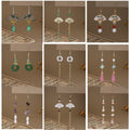 New Chinese Butterfly Waterdrop Pearl Tassel Ear Hooks, Peace Buckle Qipao Costume Earrings view 4