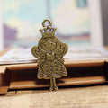 48x25mm Princess Alloy Charm Pendant