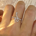Light Luxury Snake Animal Design Statement Ring For Formal Dress Matching Fashion Jewelry view 3