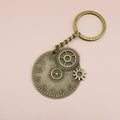 Zinc Alloy Gear Clock Keychain Steampunk Bag Charm Gift view 6