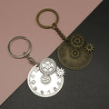 Zinc Alloy Gear Clock Keychain Steampunk Bag Charm Gift view 1