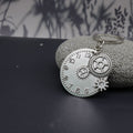 Zinc Alloy Gear Clock Keychain Steampunk Bag Charm Gift view 4