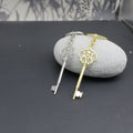 Metal Key Shape Keychain For Key Ring Gift view 3