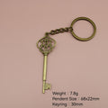 Metal Key Shape Keychain For Key Ring Gift view 2