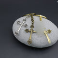 Metal Cross Keychain Key Ring Bag Charm Gift view 3