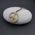 Zinc Alloy Peace Sign Keychain for Bag Charm Gift view 4