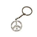 Zinc Alloy Peace Sign Keychain for Bag Charm Gift view 5