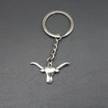 Zinc Alloy Bull Head Keychain Bag Charm Gift view 4
