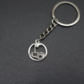 Zinc Alloy Golf Ball 18 Hole Flag Keychain Key Ring Gift view 3