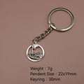 Zinc Alloy Golf Ball 18 Hole Flag Keychain Key Ring Gift view 2