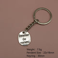 Metal Remember The Moments Keychain Gift Key Ring view 2